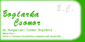 boglarka csomor business card